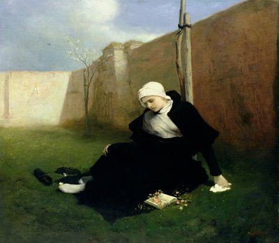 The Nun in the Cloister Garden, 1869 by Gabriel Max